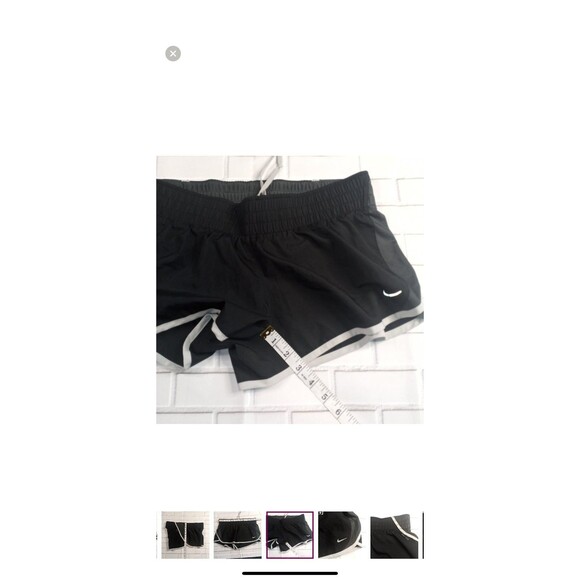 Nike dri fit Dash running shorts wtih liner sz m black and gray - Picture 8 of 8